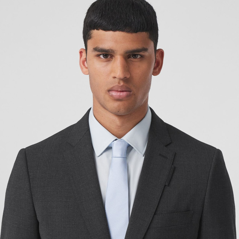 Modern Cut Logo Graphic Silk Jacquard Tie 4