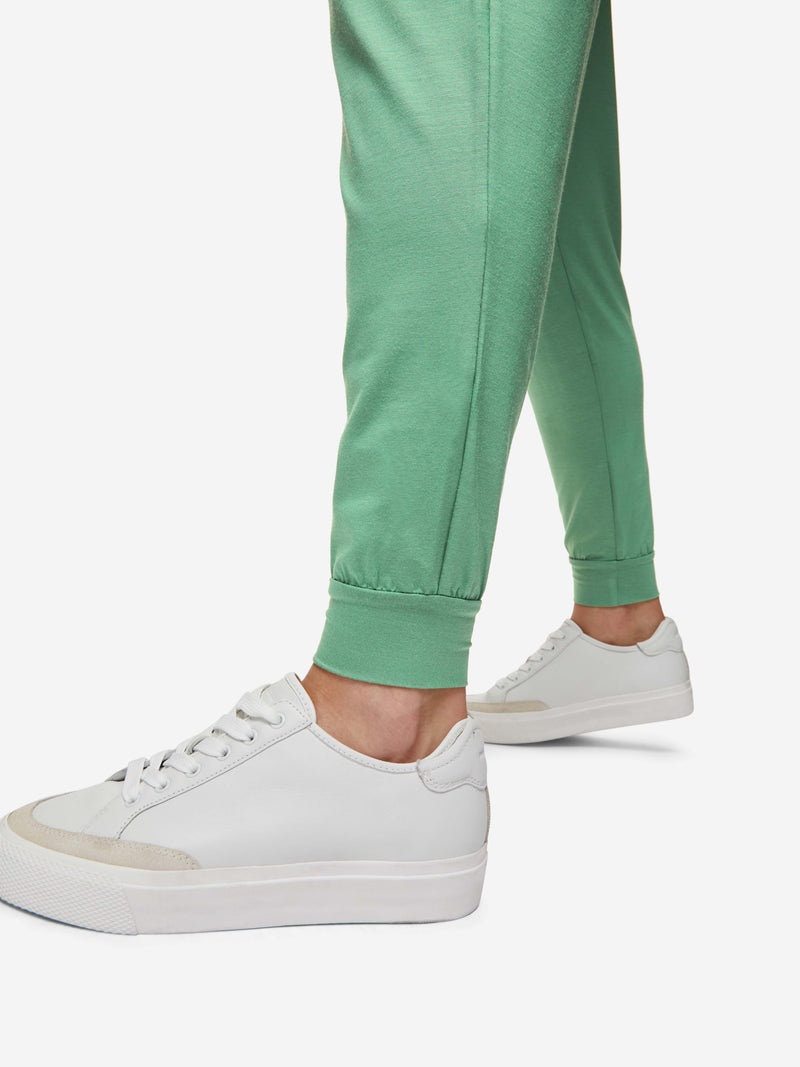 Women's Track Pants Basel Micro Modal Stretch Sage Green - 6