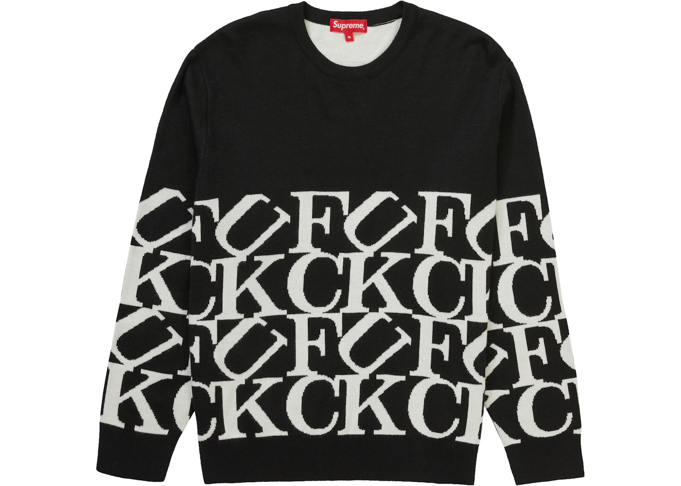 Supreme Fuck Sweater Black - 1