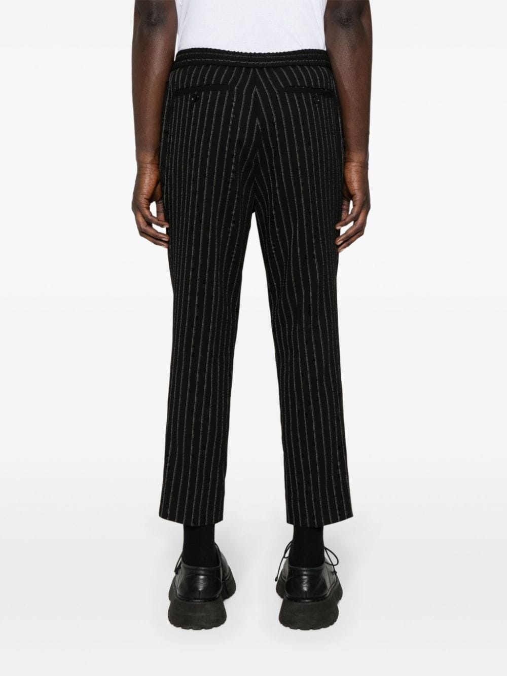 striped wool trousers - 4