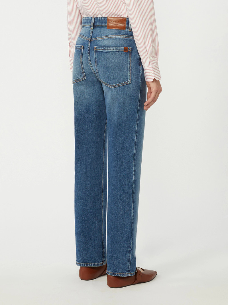 ARGENTO Straight-leg denim jeans - NAVY 4