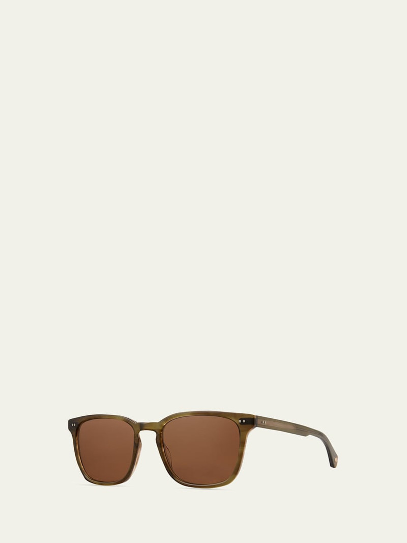 Garrett Leight Men's Earvin Acetate Square Sunglasses outlook