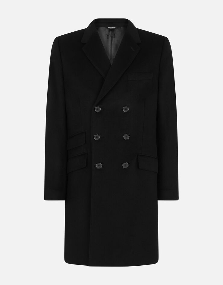 Double-breasted cashmere coat - 3