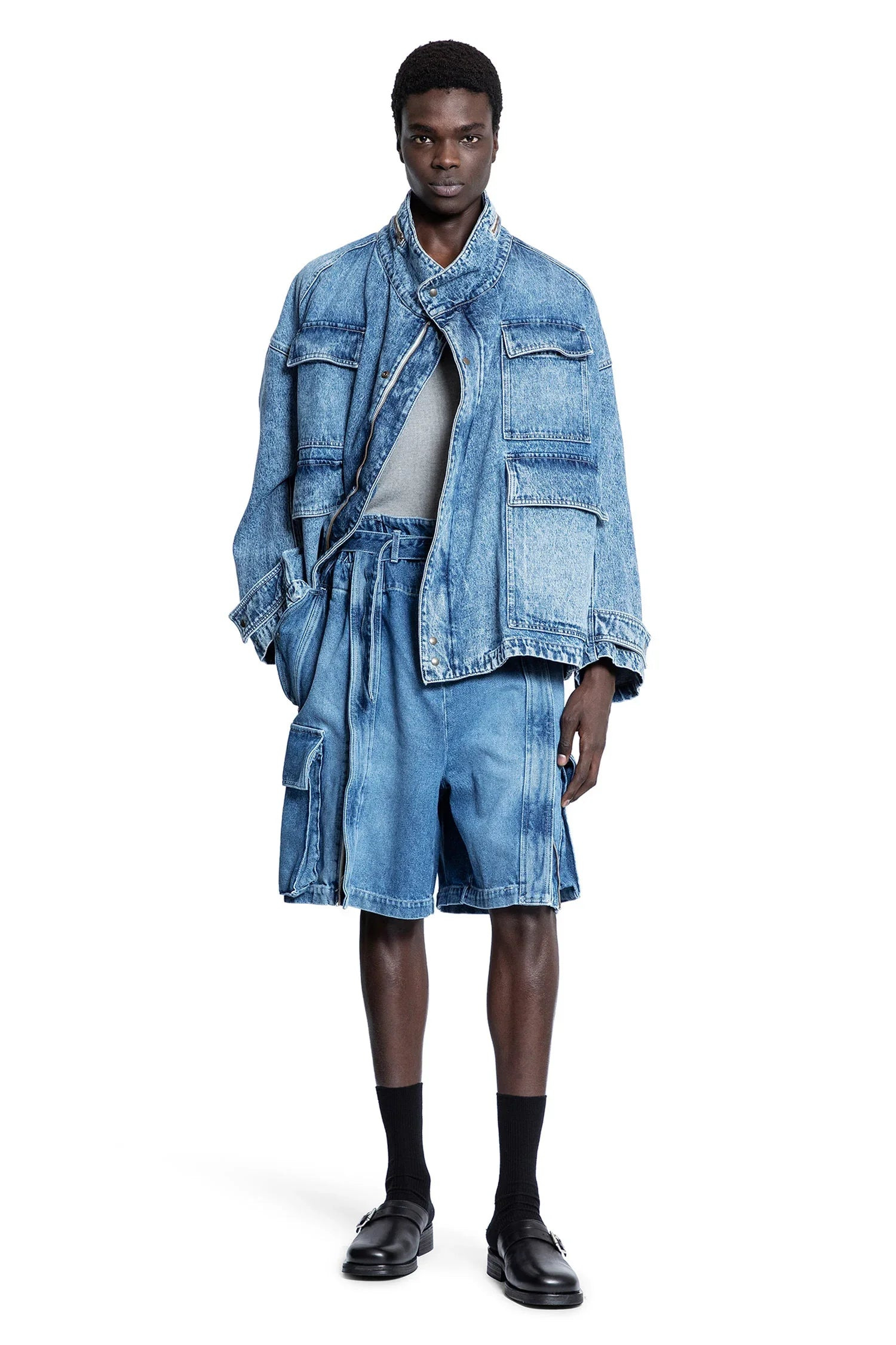 Washed-Denim-Field-Jacket - 4