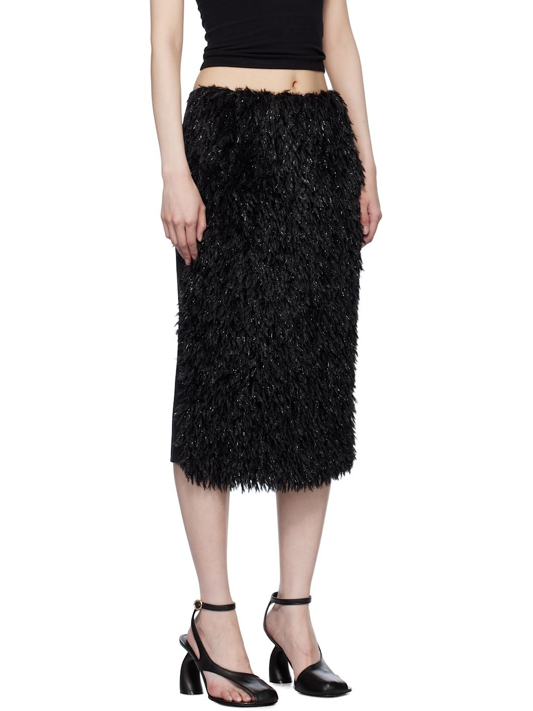 Black Eilo Midi Skirt - 2