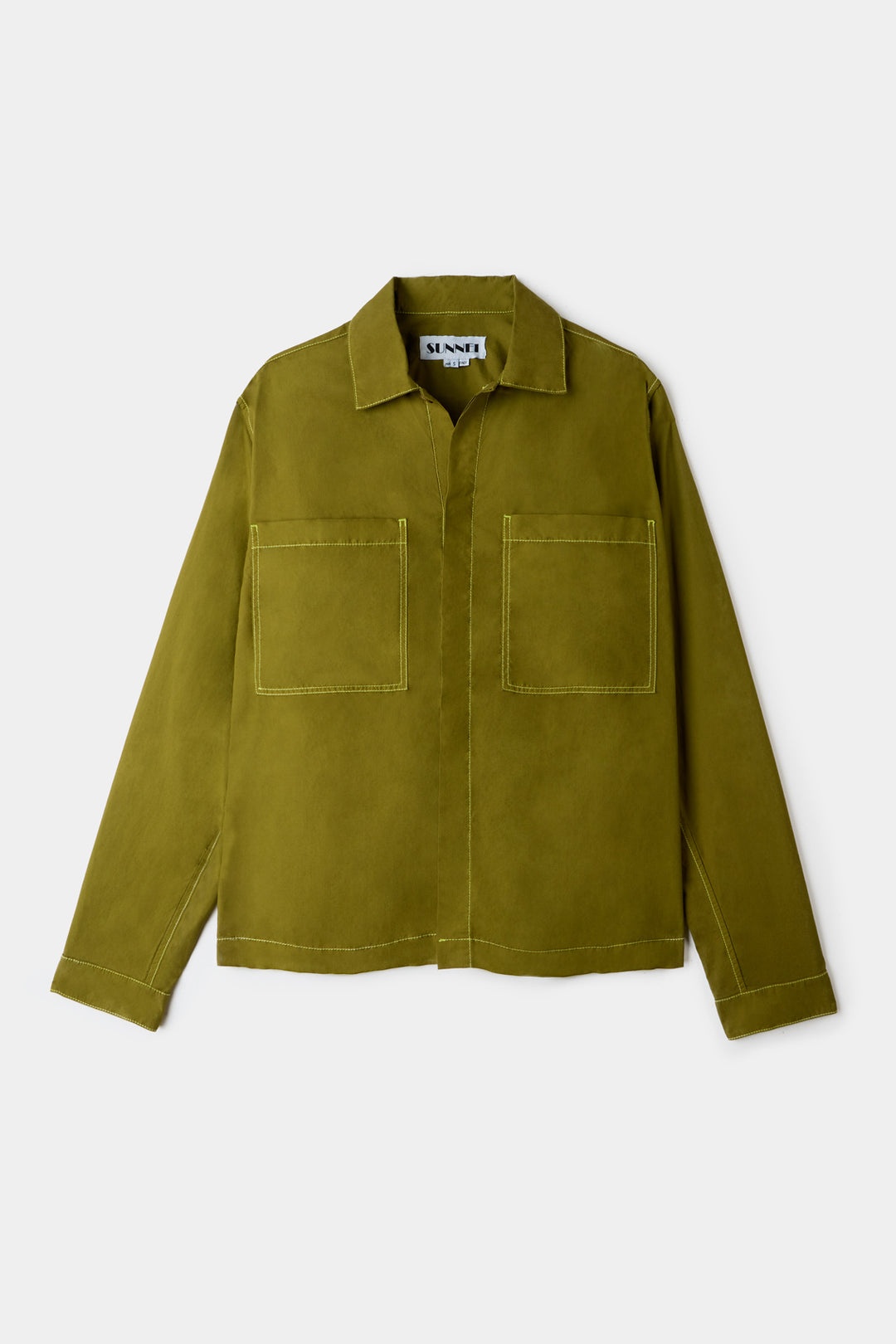 POCKET REGULAR SHIRT / olive green - 2