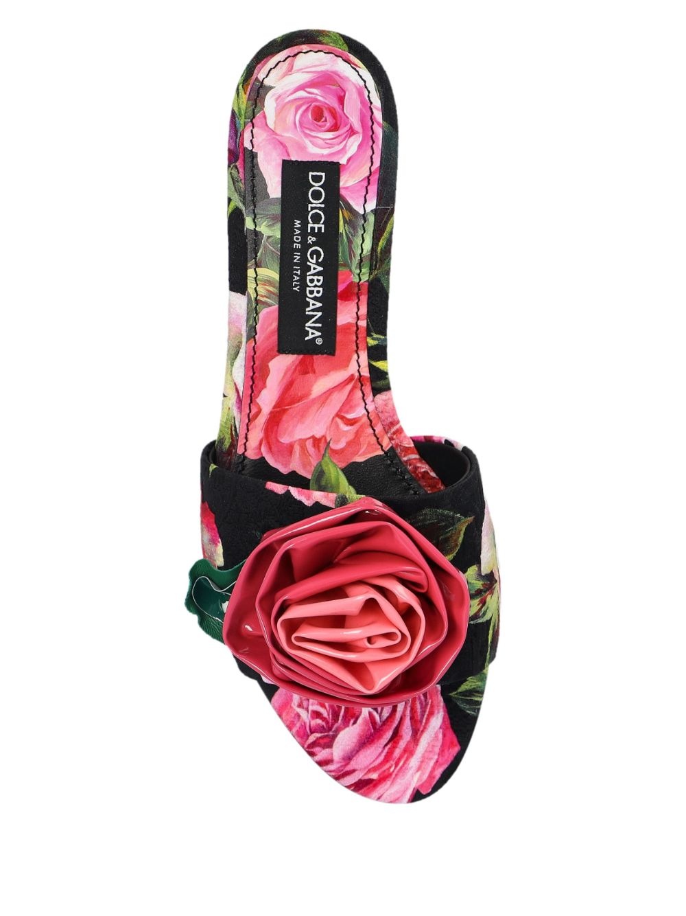 floral-motif slides - 4