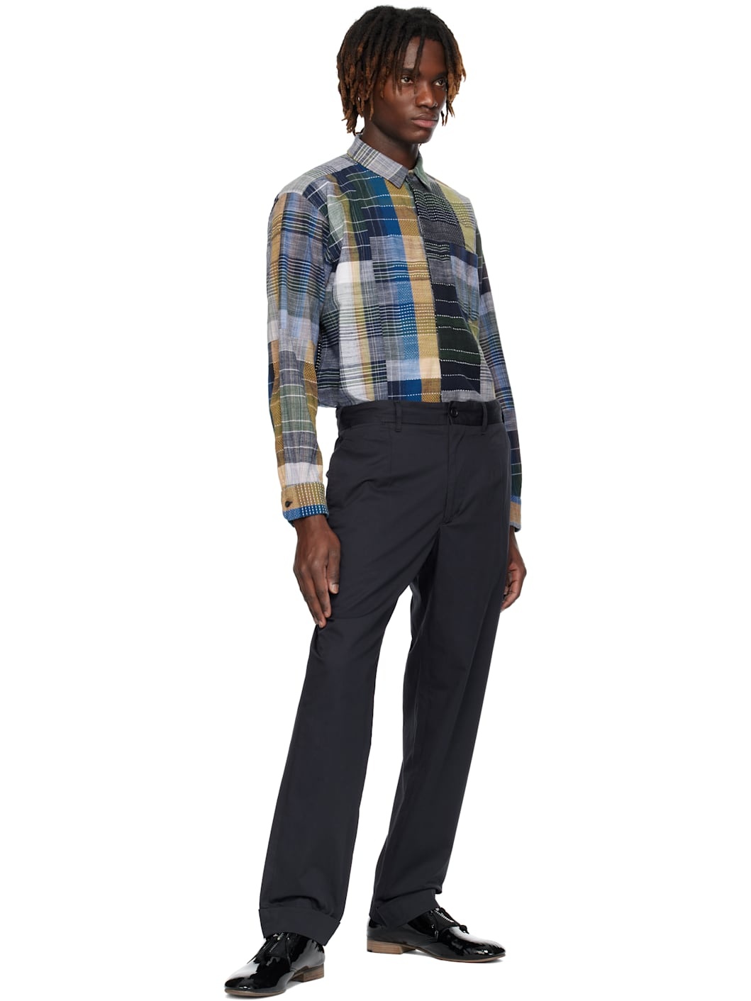 Multicolor Short Collar Shirt - 4