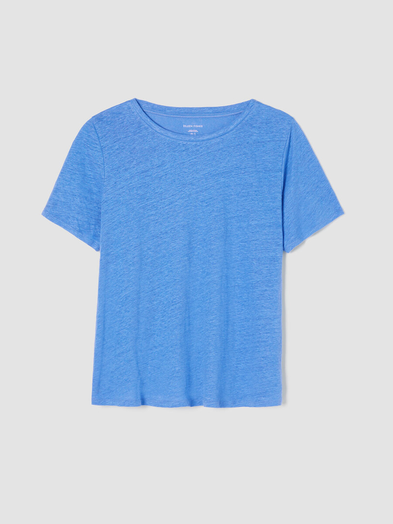 Organic Linen Jersey Crew Neck Tee 1