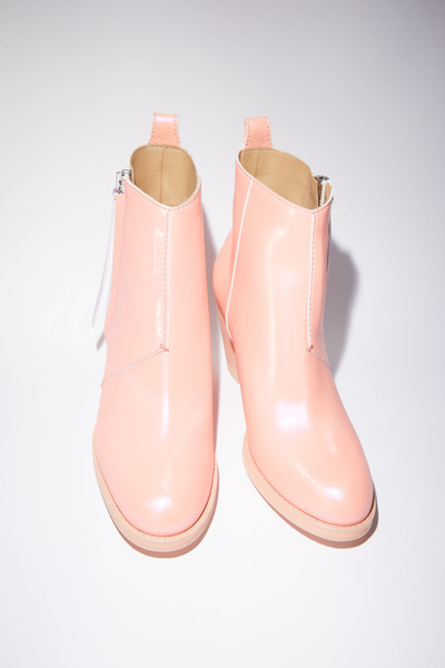Acne Studios Faux leather boots - Salmon pink outlook