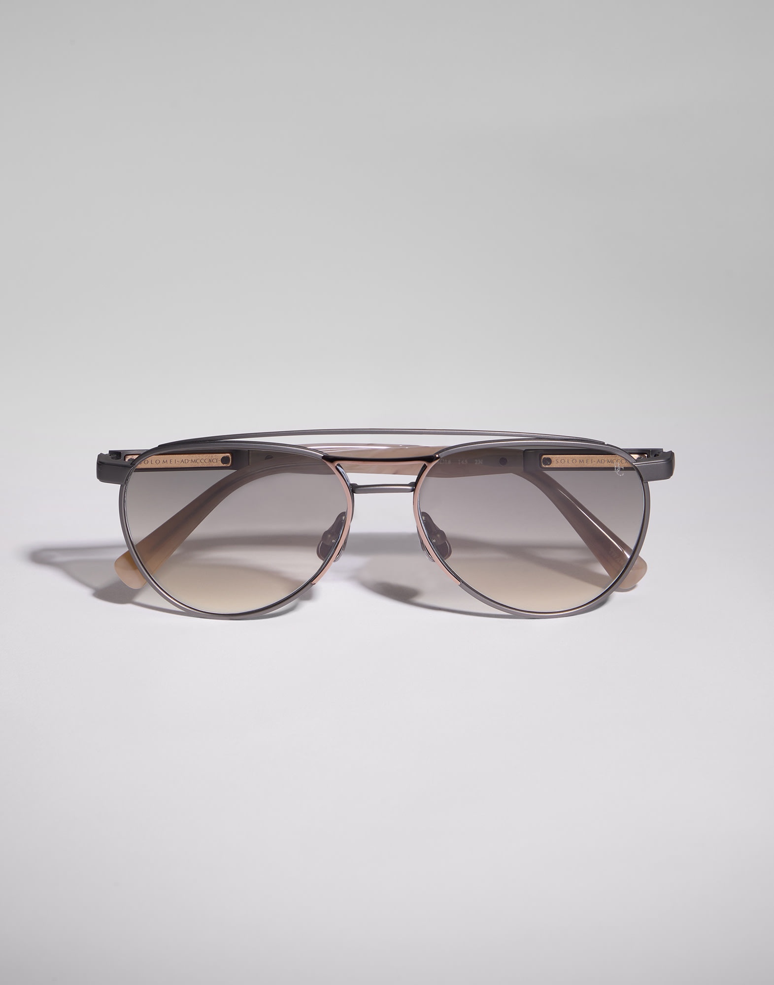 メガネ BRUNELLO CUCINELLI Sartorial Sunset sunglasses in titanium Brunello Cucinelli Sartorial Sunset Titanium Sunglasses