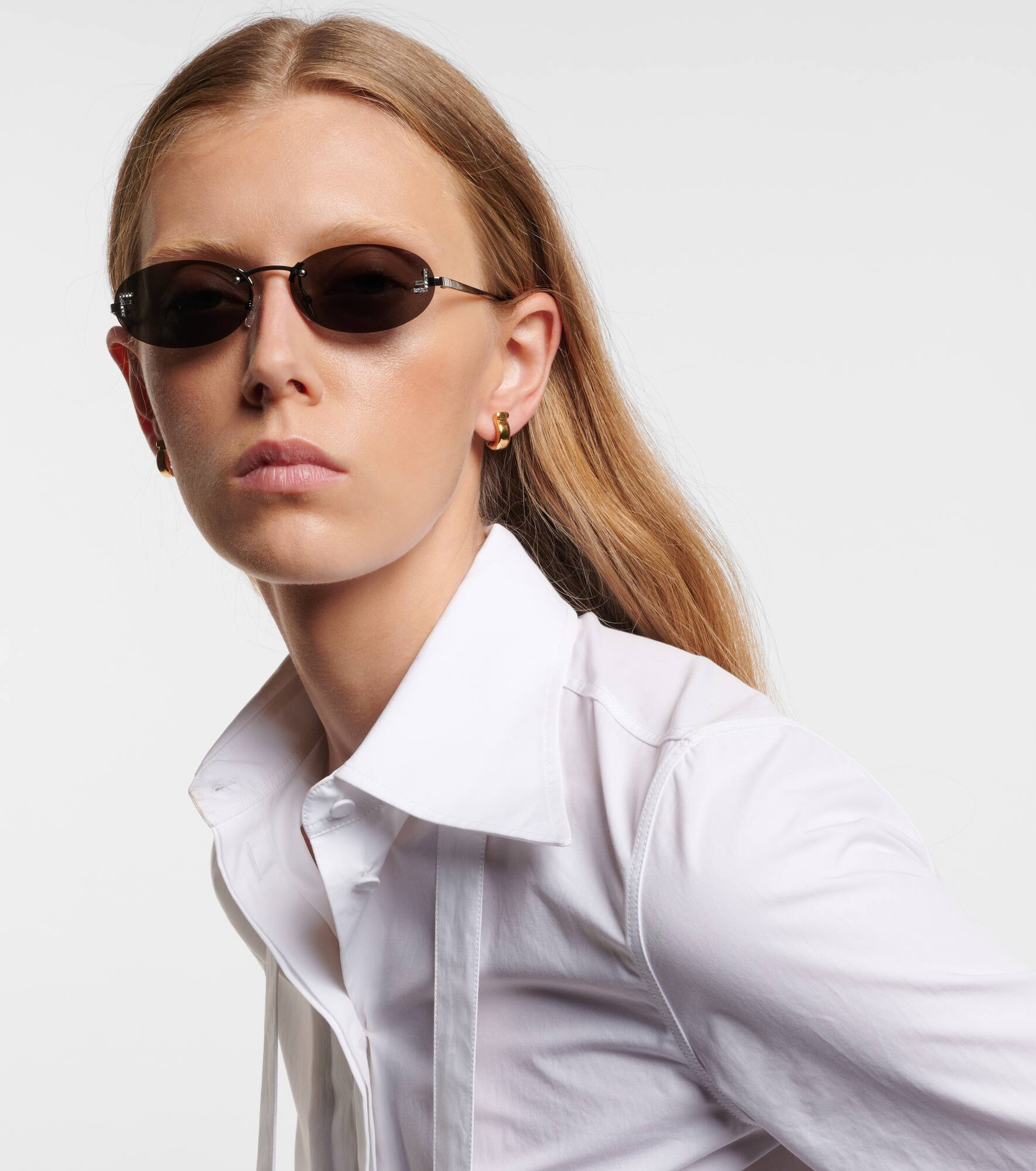 Fendi First Crystal oval sunglasses - 3