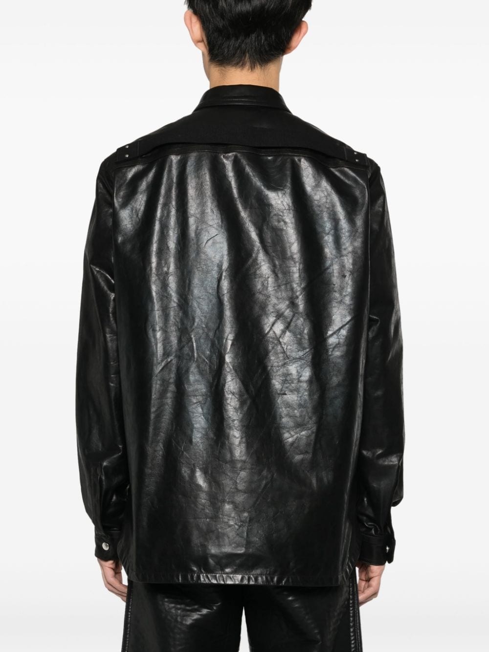 Outershirt leather jacket - 4