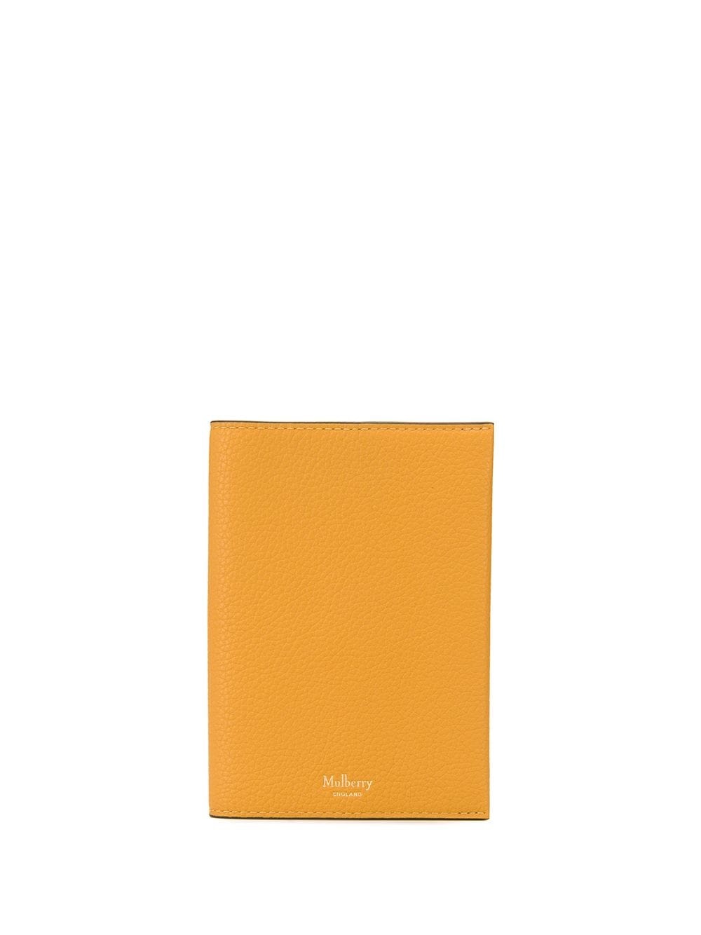 grained-effect passport cover - 1