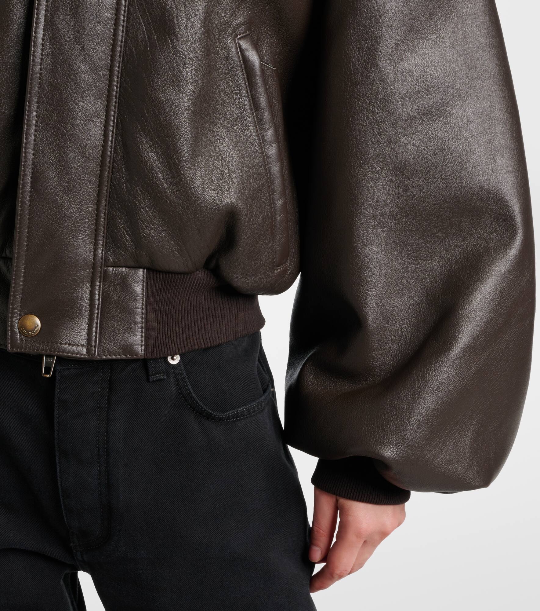 Round Taxi leather jacket - 5