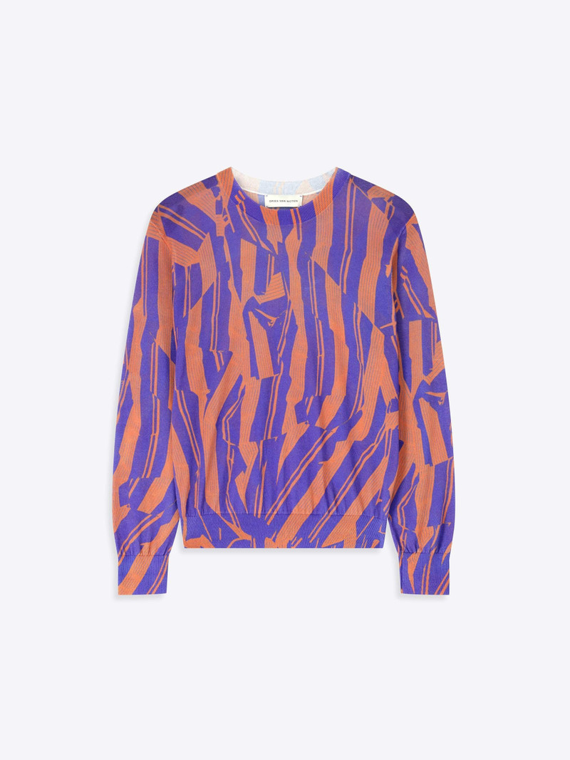 PRINTED COTTON SWEATER 1