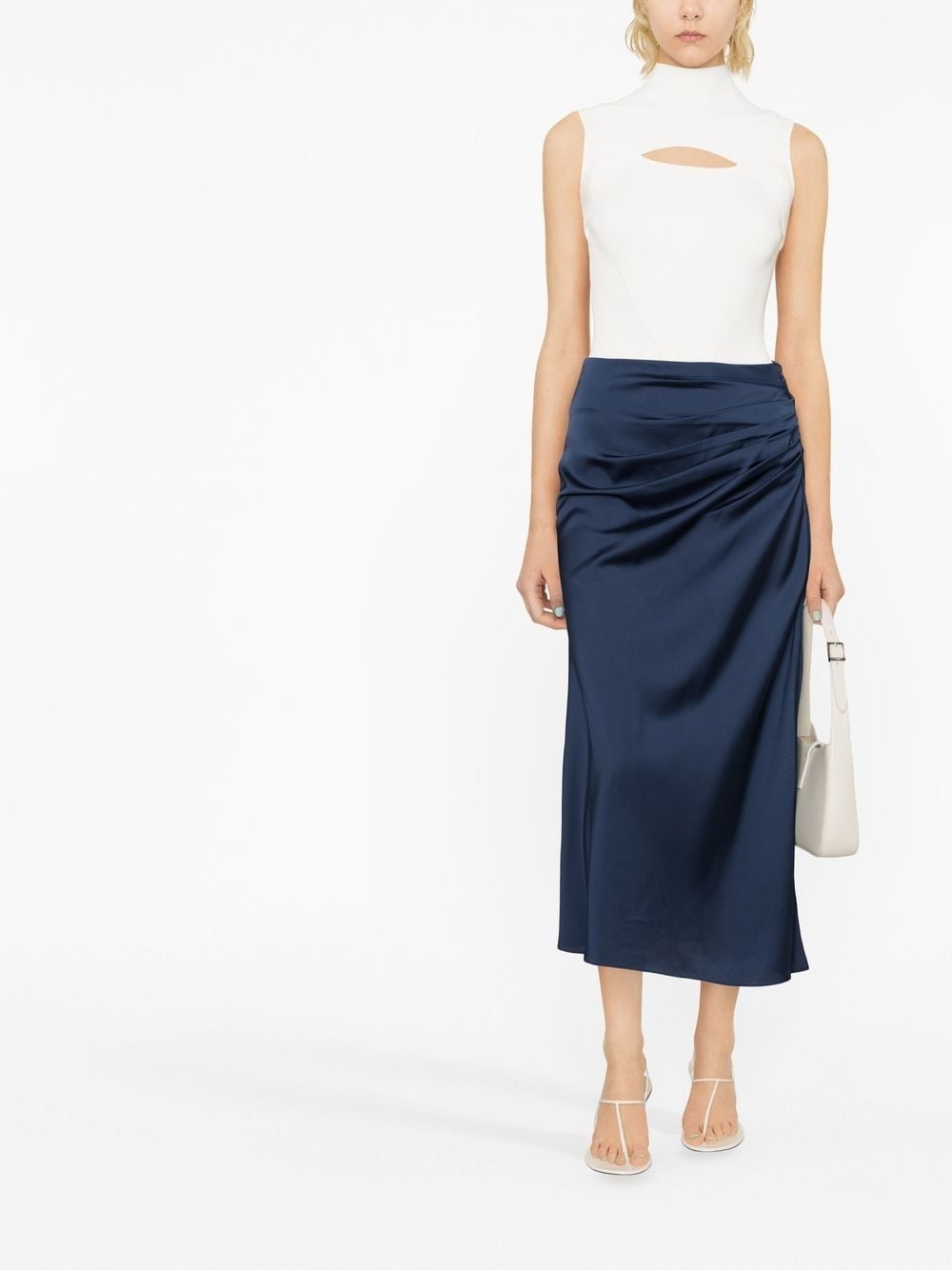 Marguerite ruched midi skirt - 2