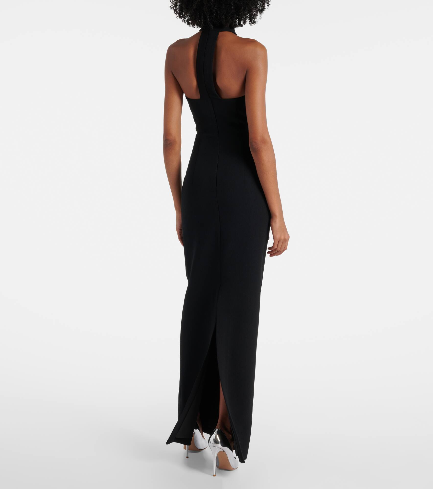 Starlight embellished feather-trimmed gown - 3