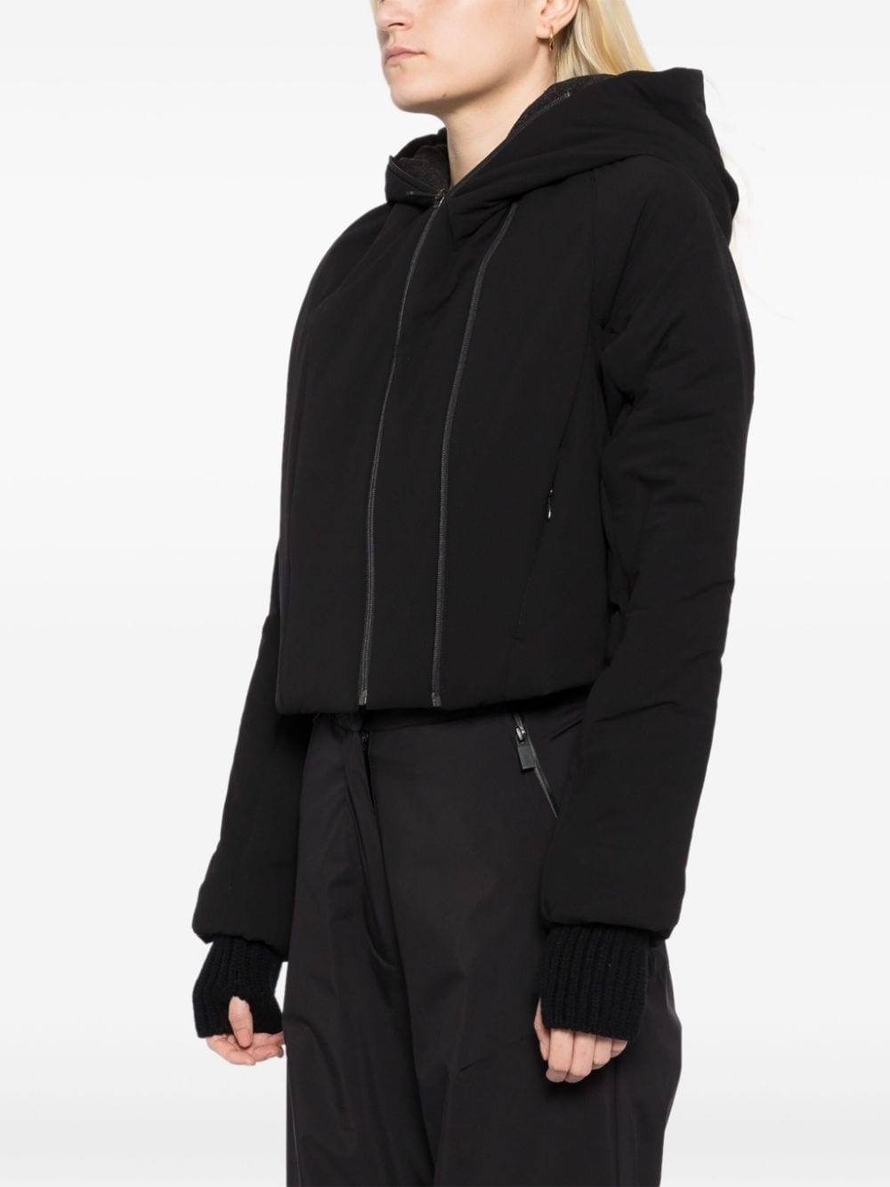padded cropped jacket - 3