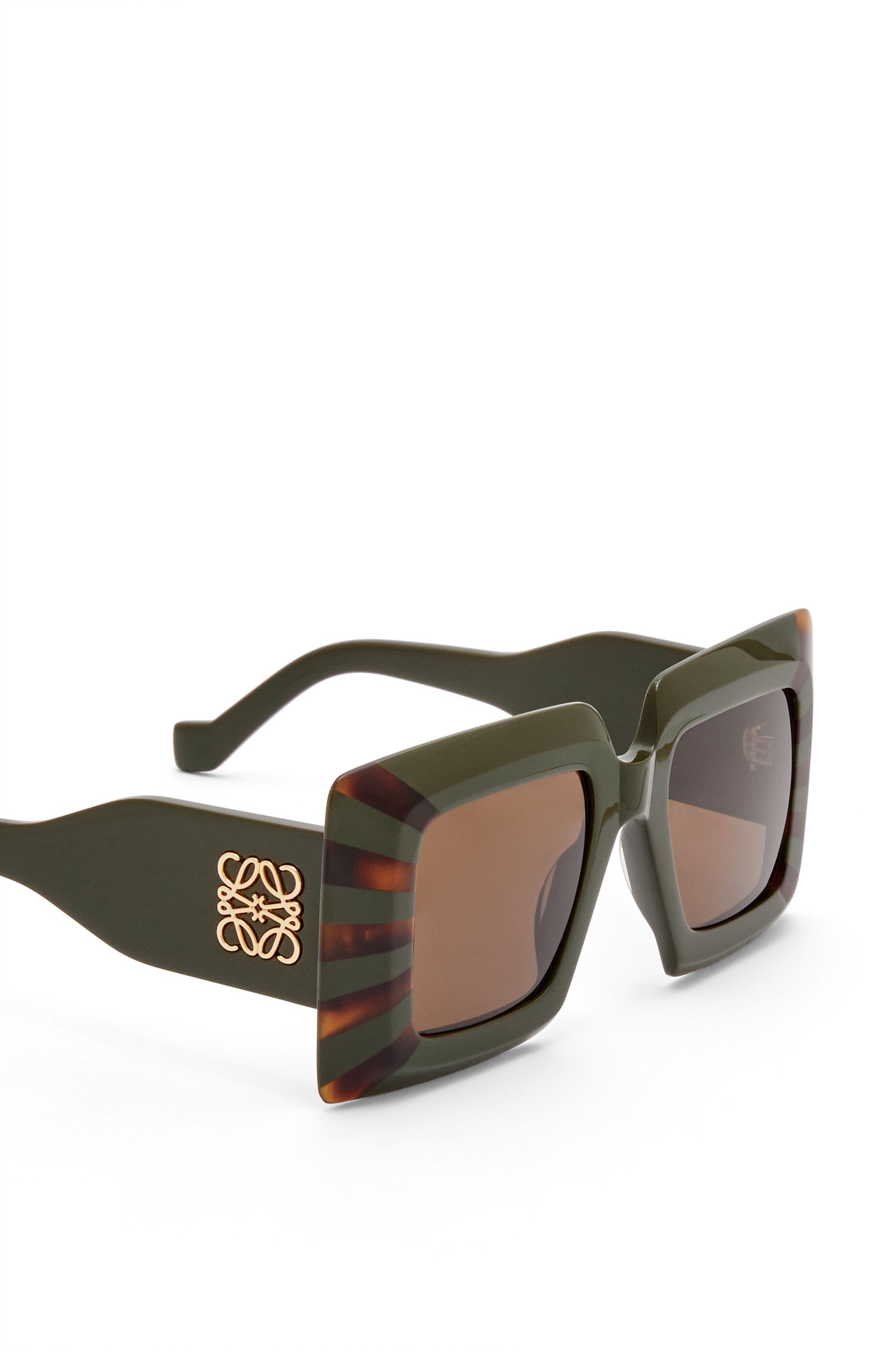 Oversized square sunglasses in acetate - 4