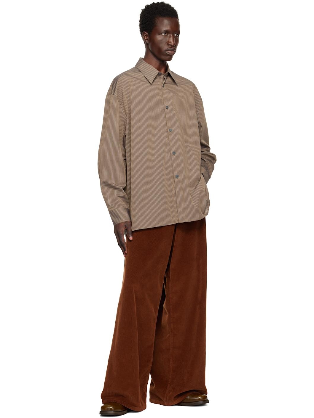 Brown Strike Shirt - 4