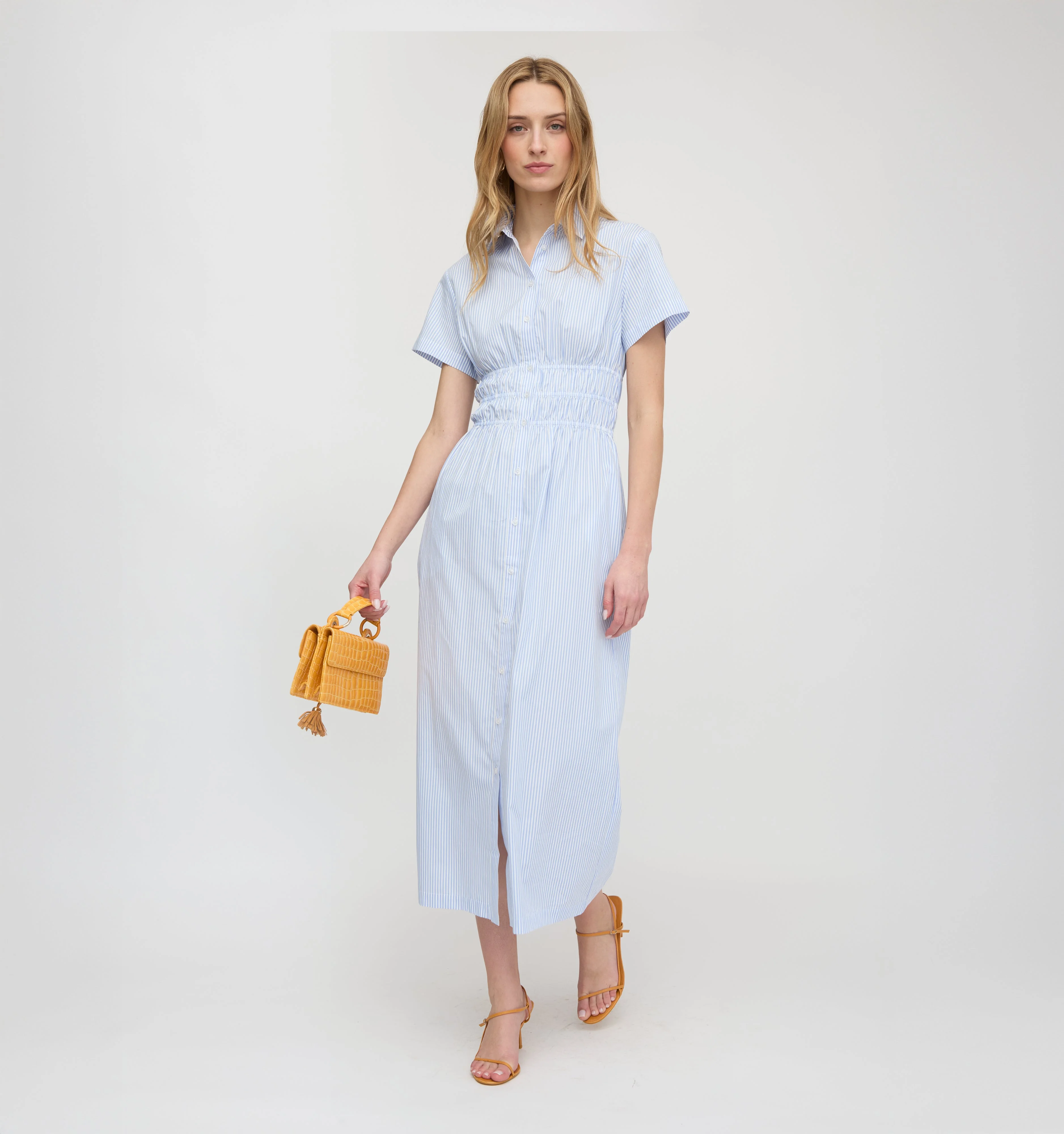 The Jamie Nap Dress - Blue/White Stripe - 1