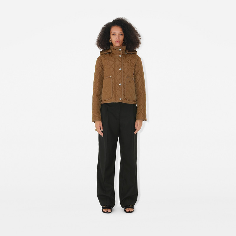 Burberry Quilted Nylon Cropped Jacket outlook