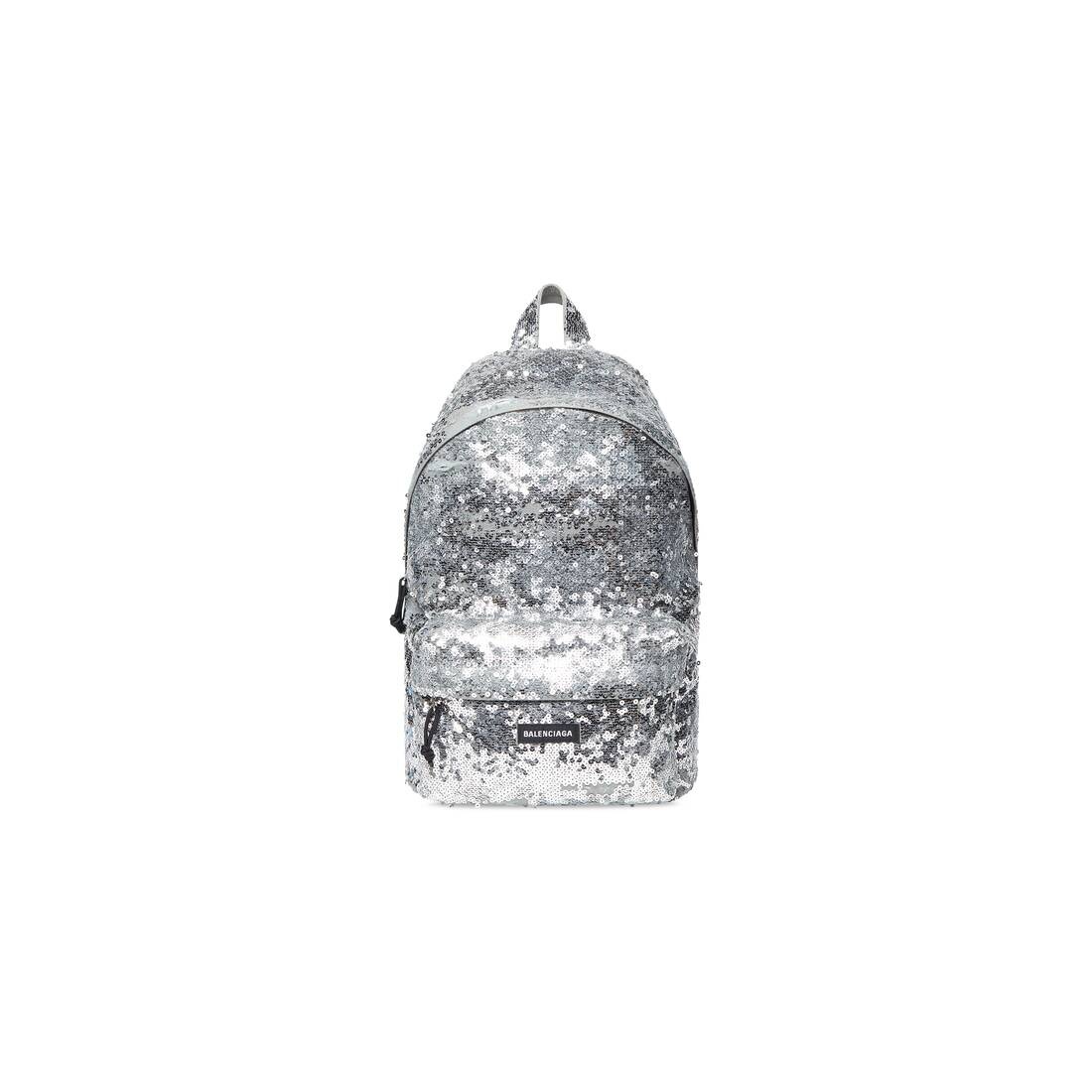 Men's Explorer Backpack With Embroidered Sequin  in Silver - 1