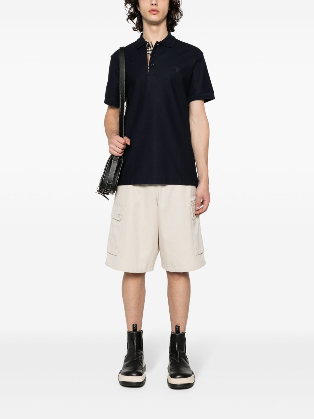 Monogram-motif polo shirt - 2