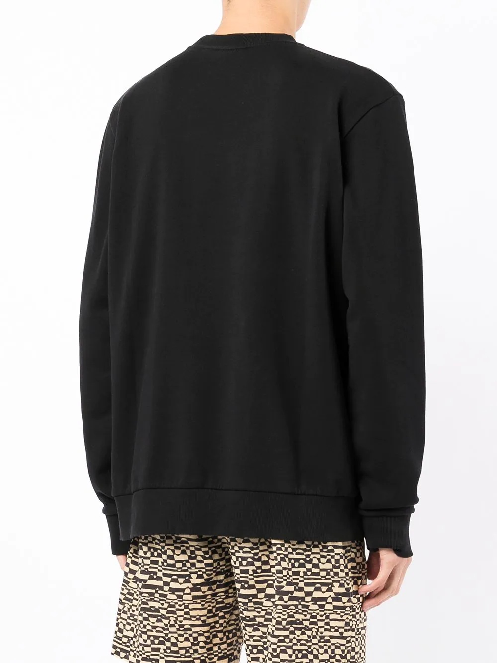 logo-print cotton sweatshirt - 4