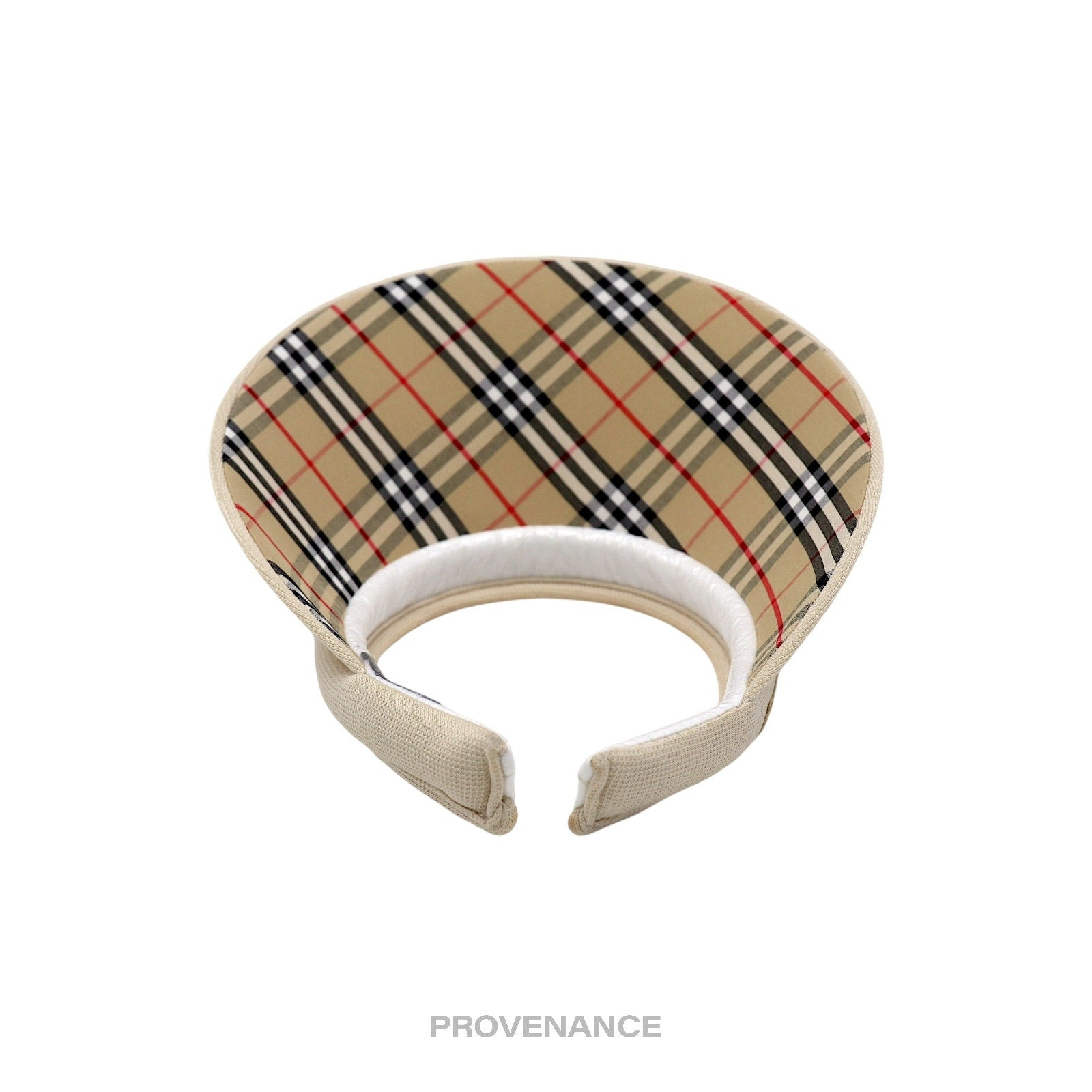 Burberry Knight Logo Golf Visor - Chalk Nova Check - 5