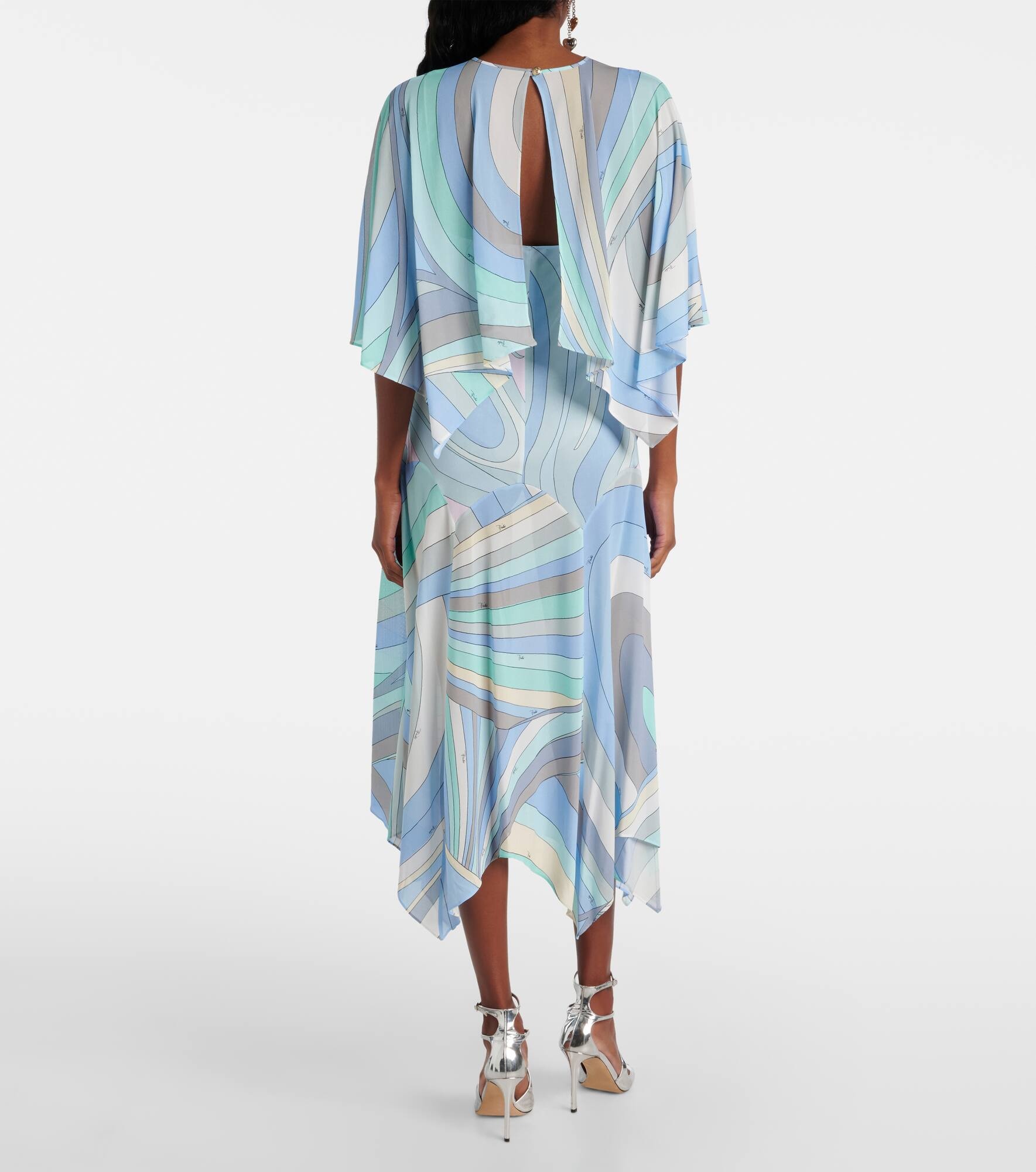 Iride draped jersey muslin midi dress - 3