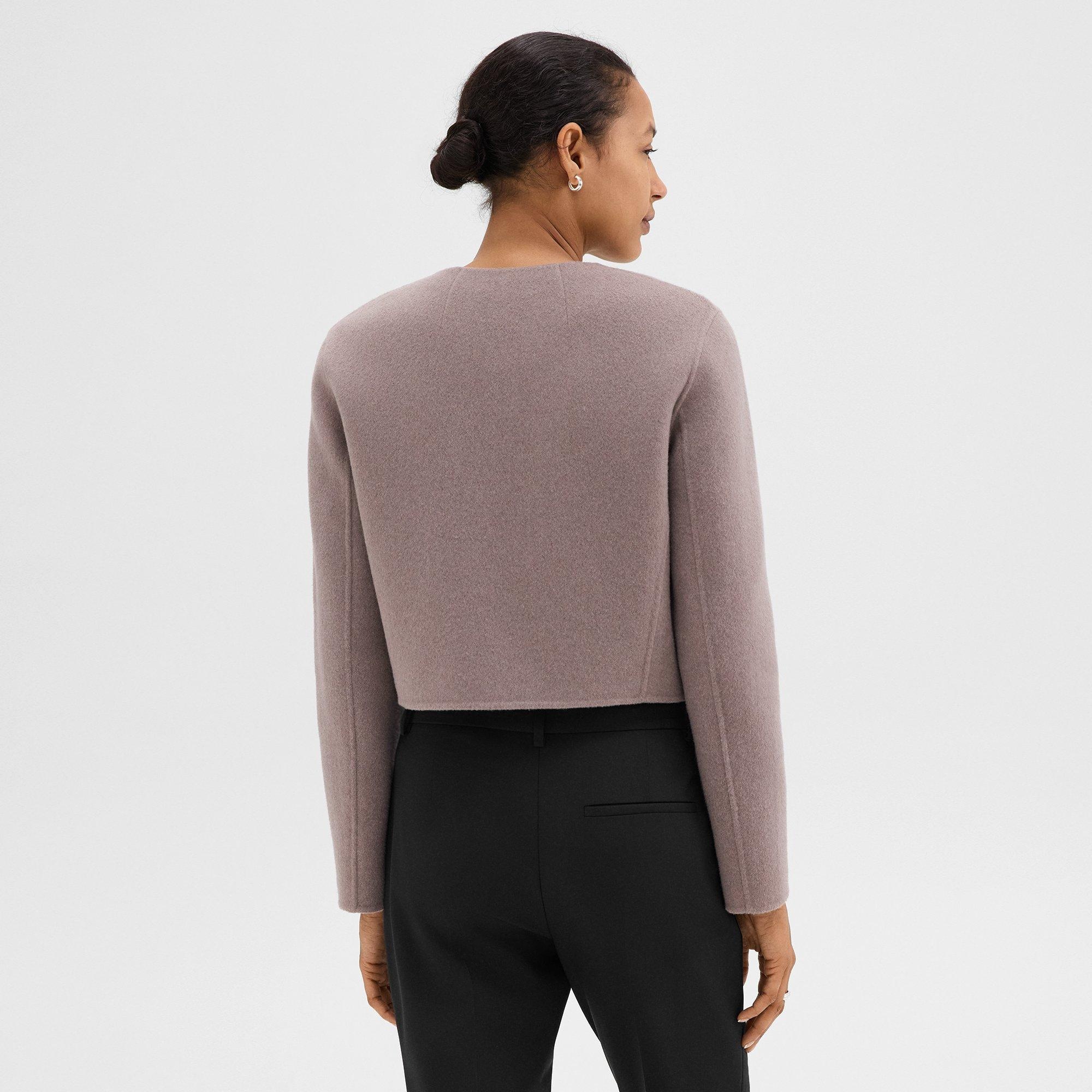 Cardigan Jacket in Double-Face Wool-Cashmere - 4