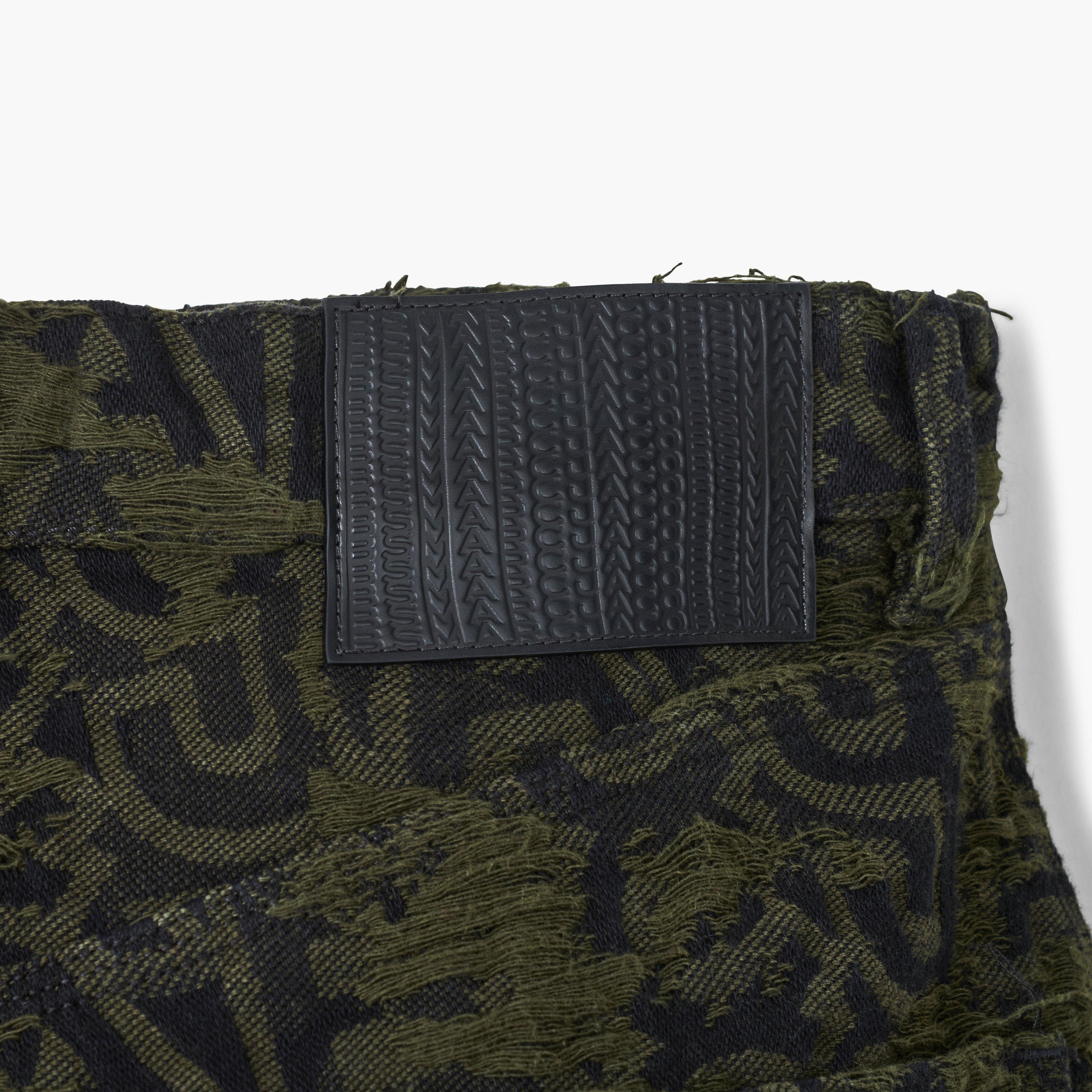 DISTRESSED MONOGRAM OVERSIZED JEAN - 6
