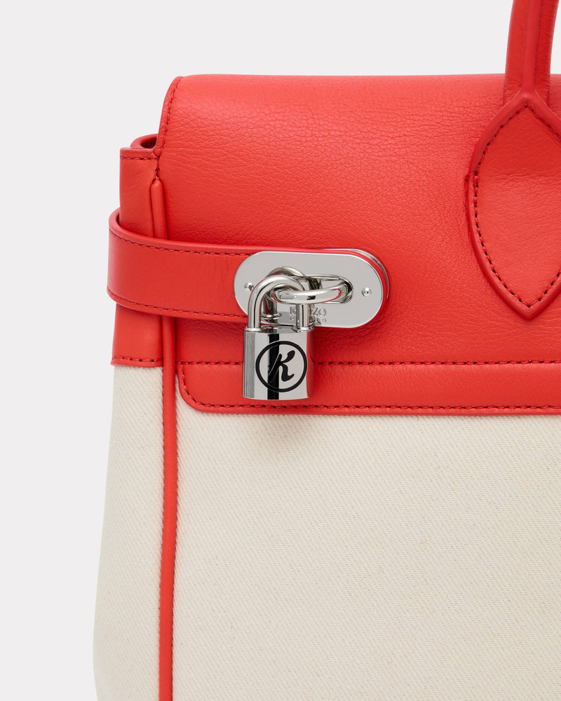 'KENZO Holdall' bag in canvas and leather 4