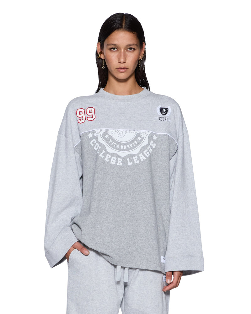 VARSITY BOYFRIEND LS TEE GREY 1