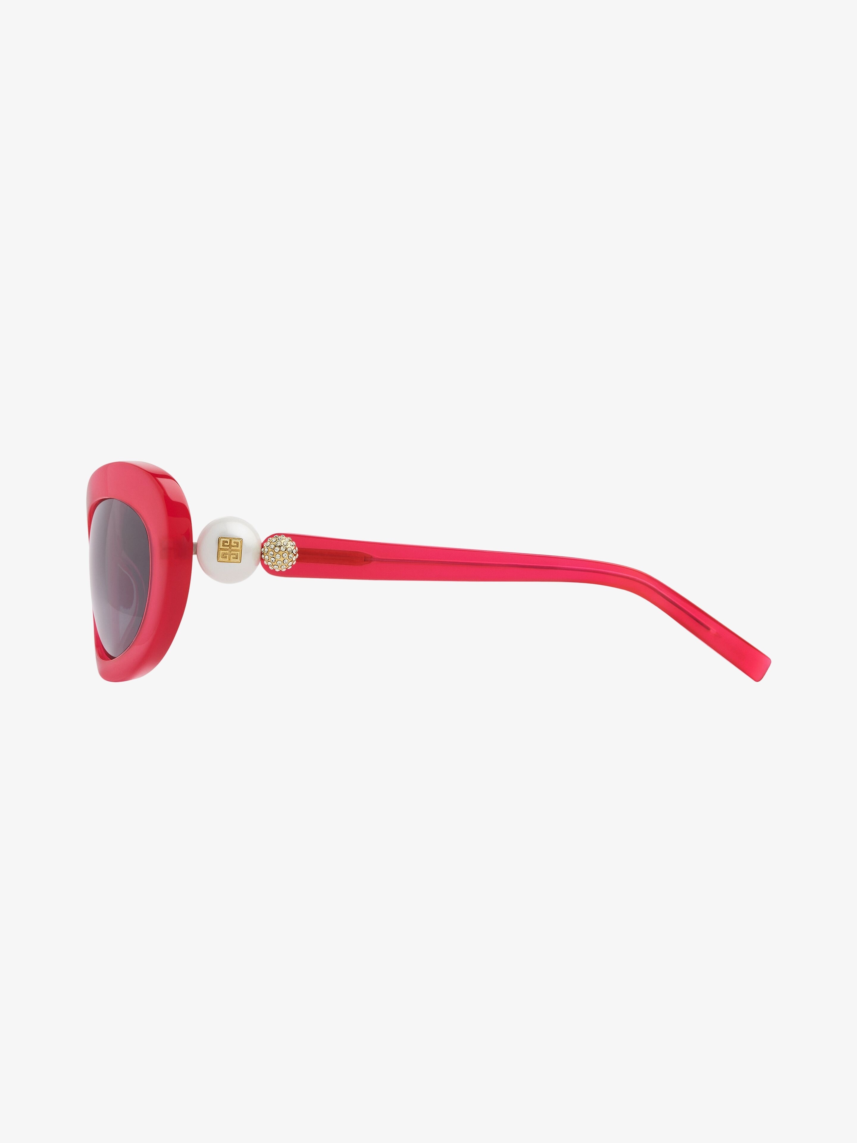 4G PEARL SUNGLASSES IN ACETATE WITH CRYSTALS - 5