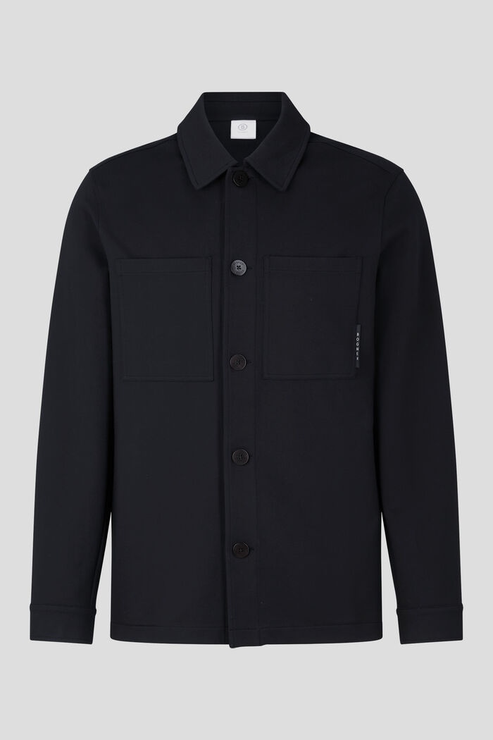 Leandro Shirt jacket in Black - 1