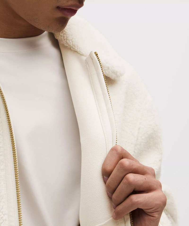 Lunar New Year Textured Fleece Bomber Jacket 8