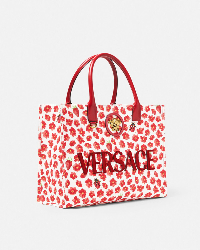 VERSACE Strawberry Garden La Medusa Large Tote Bag outlook