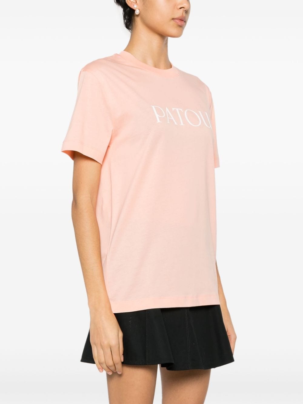 logo-print organic-cotton T-shirt - 3