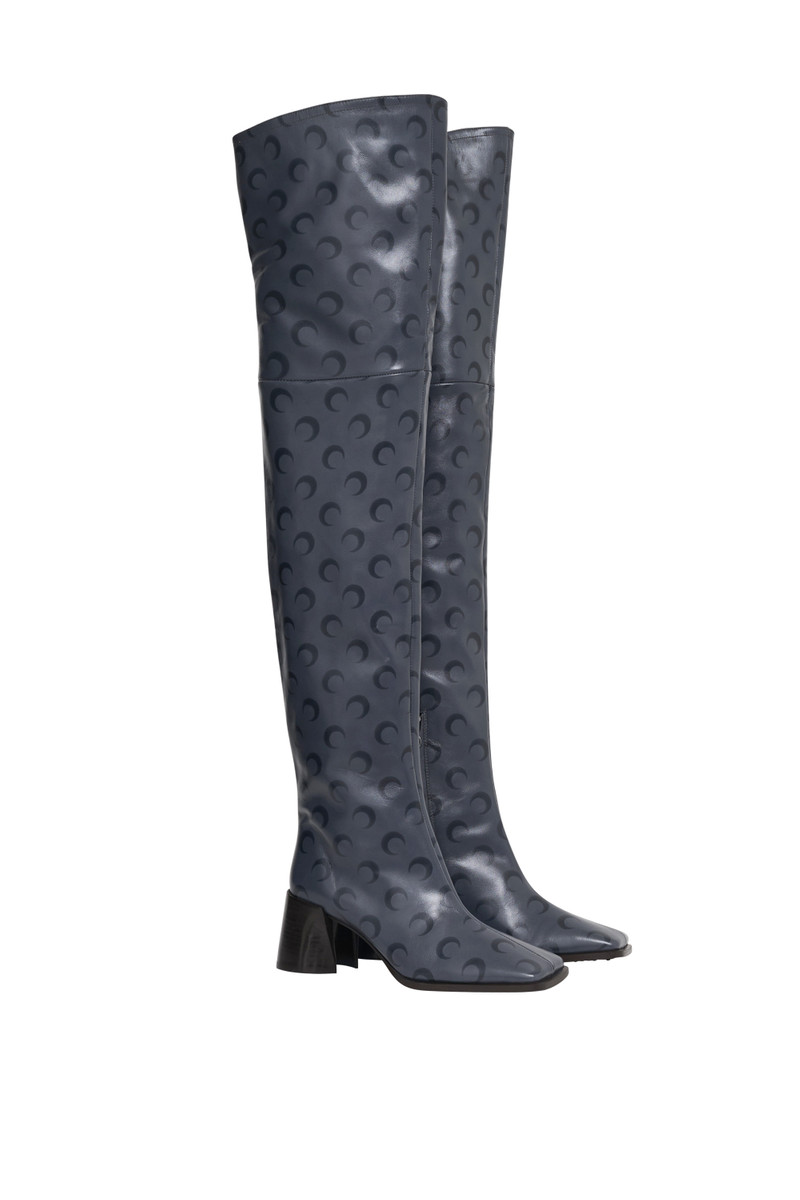 Moon Airbrushed Leather Ms Block High 1