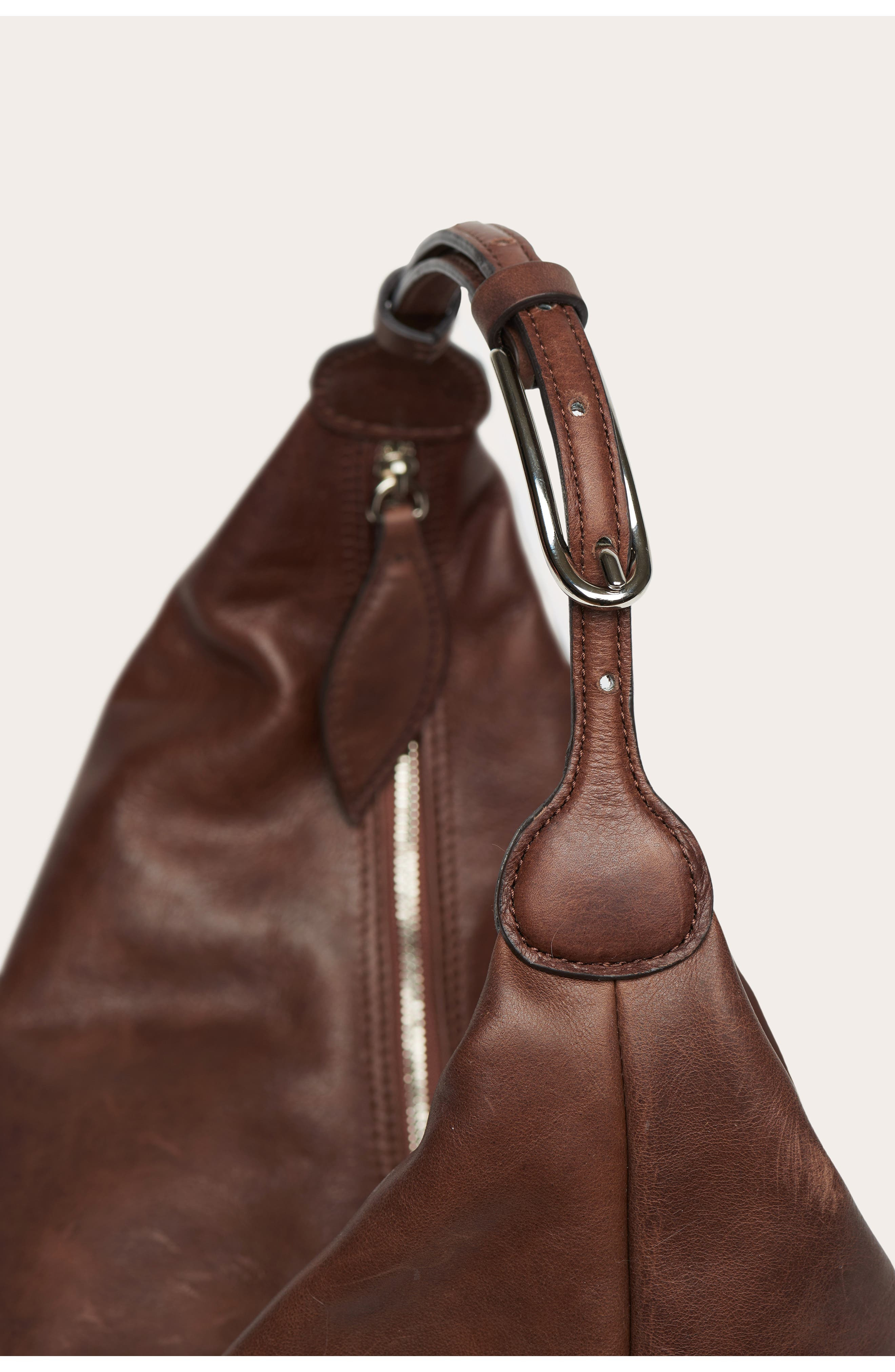 LIFFNER Pillow Leather Shoulder Bag in Dark Brown at Nordstrom - 3