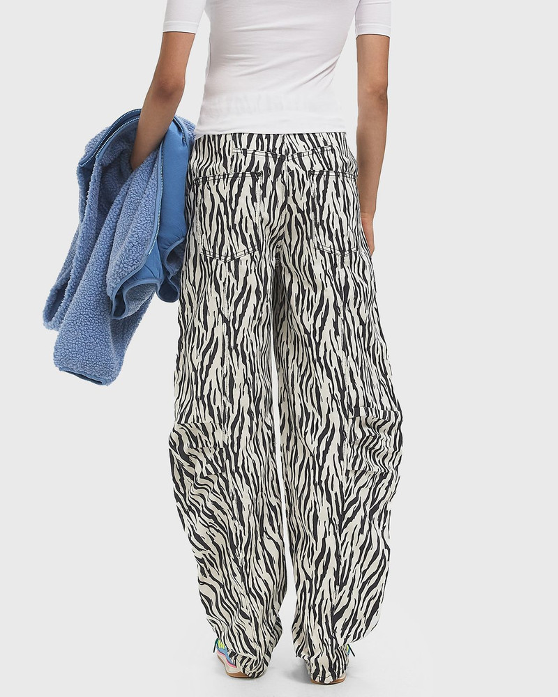 PRINTED TWILL CARGO PANTS 3