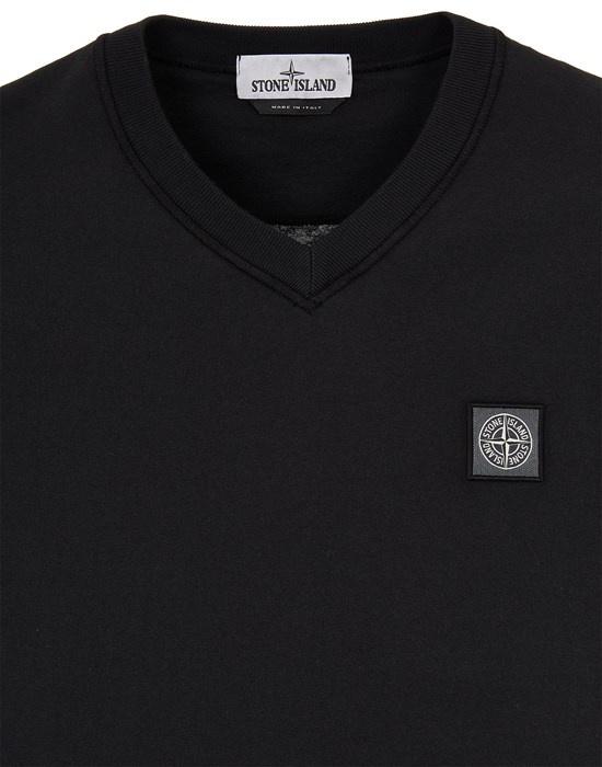 23857 COTTON JERSEY_GARMENT DYED 'FISSATO' TREATMENT BLACK - 4