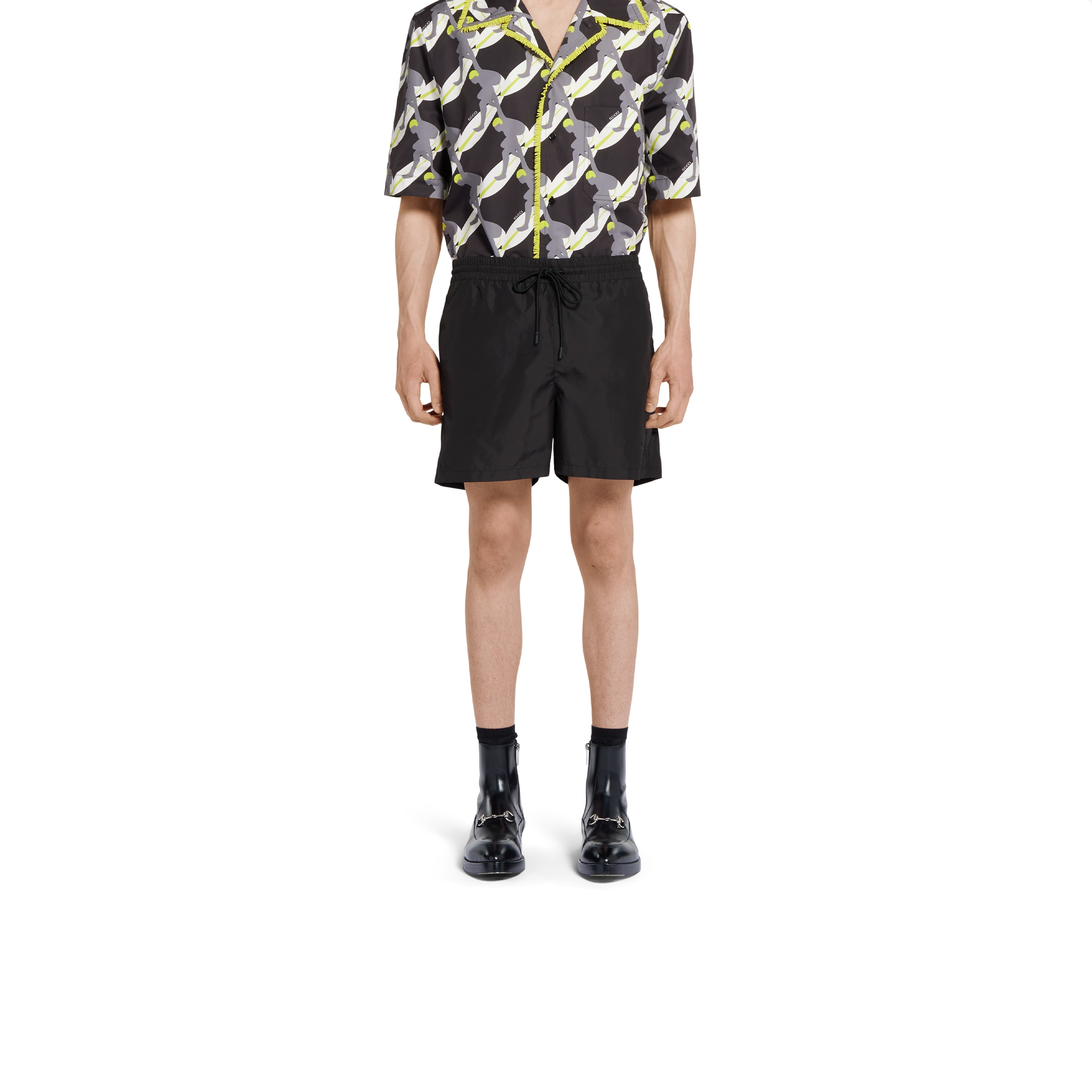 Technical poplin swim short - 3
