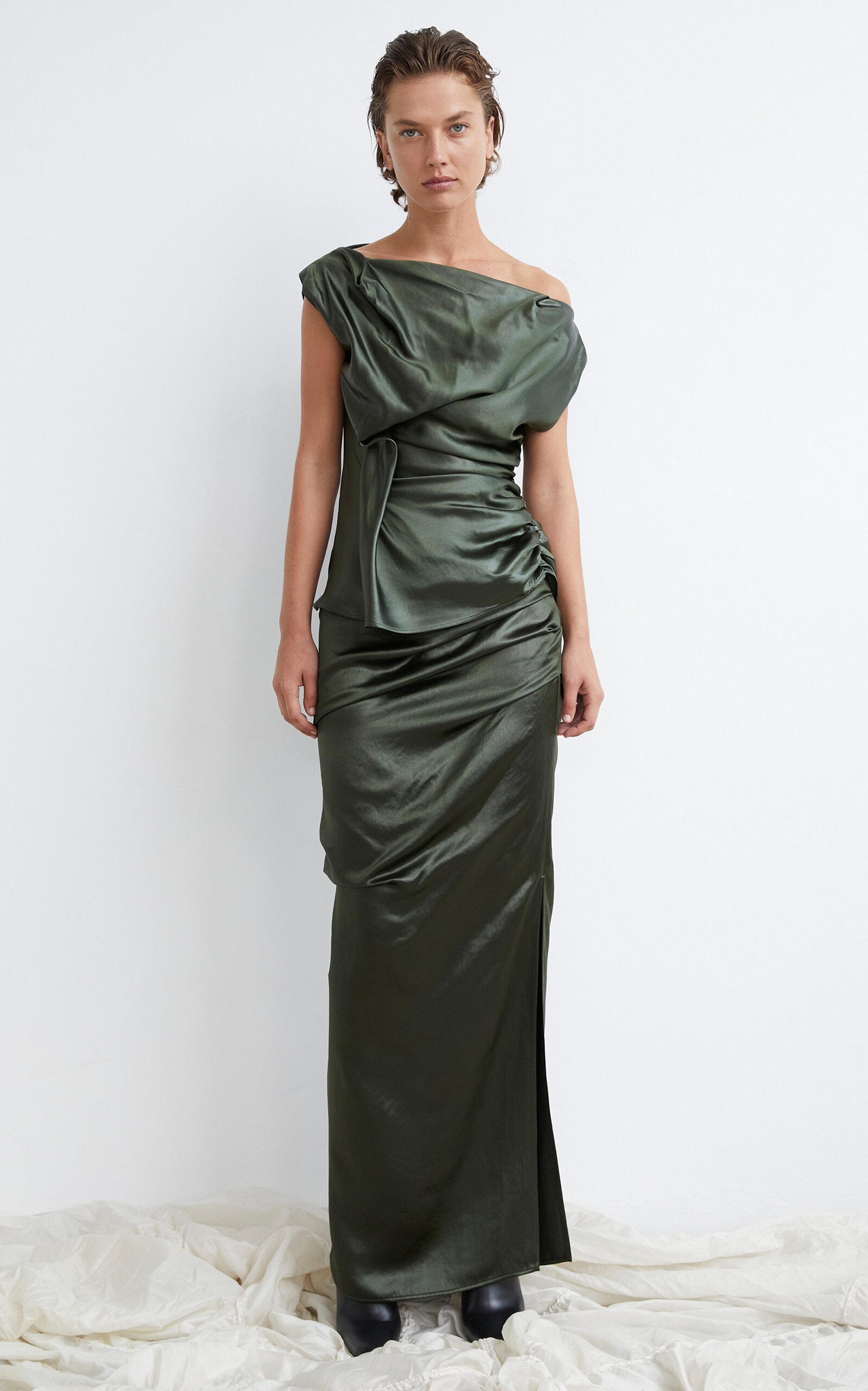 Remmy Liquid Skirt green - 6