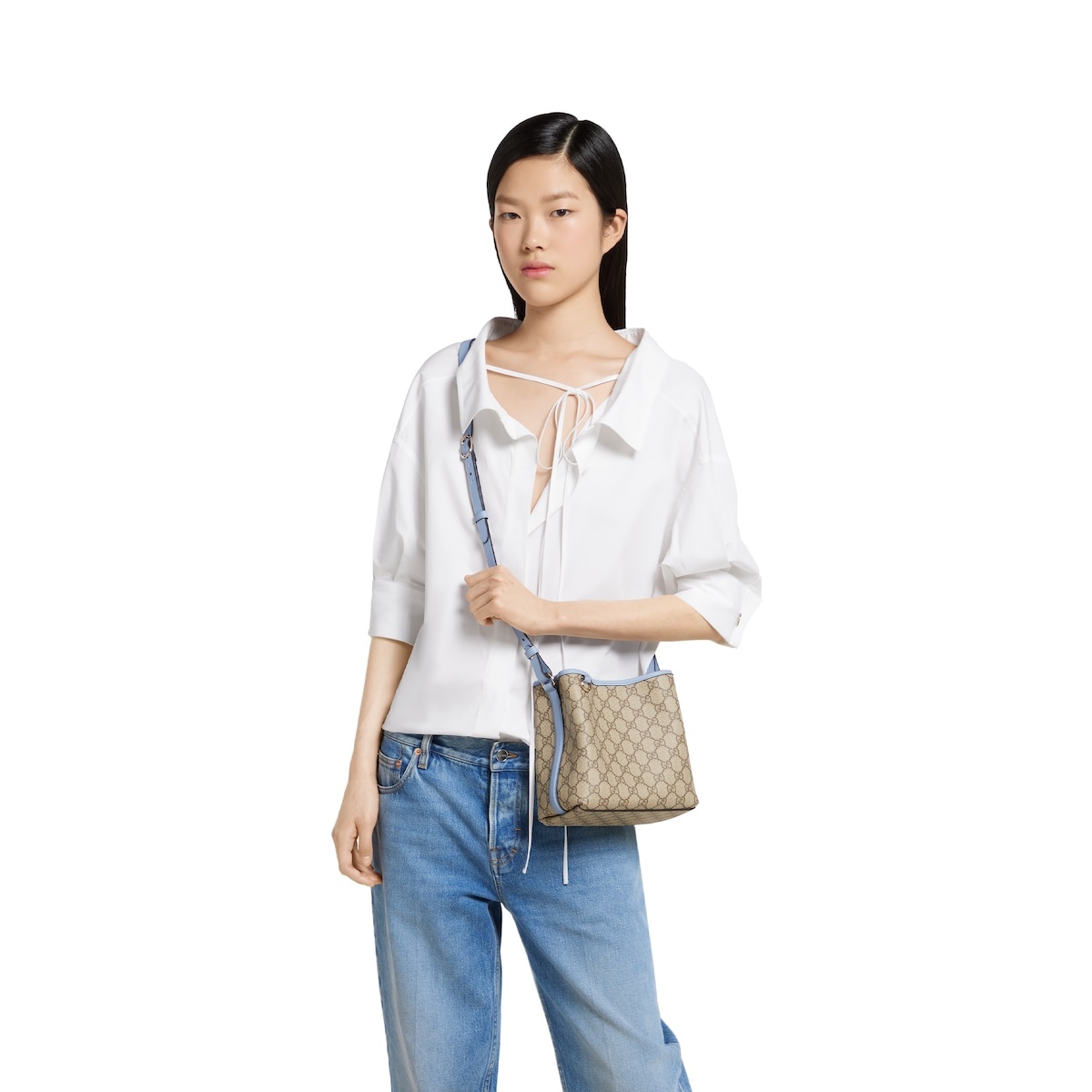 GG Emblem small bucket bag - 5