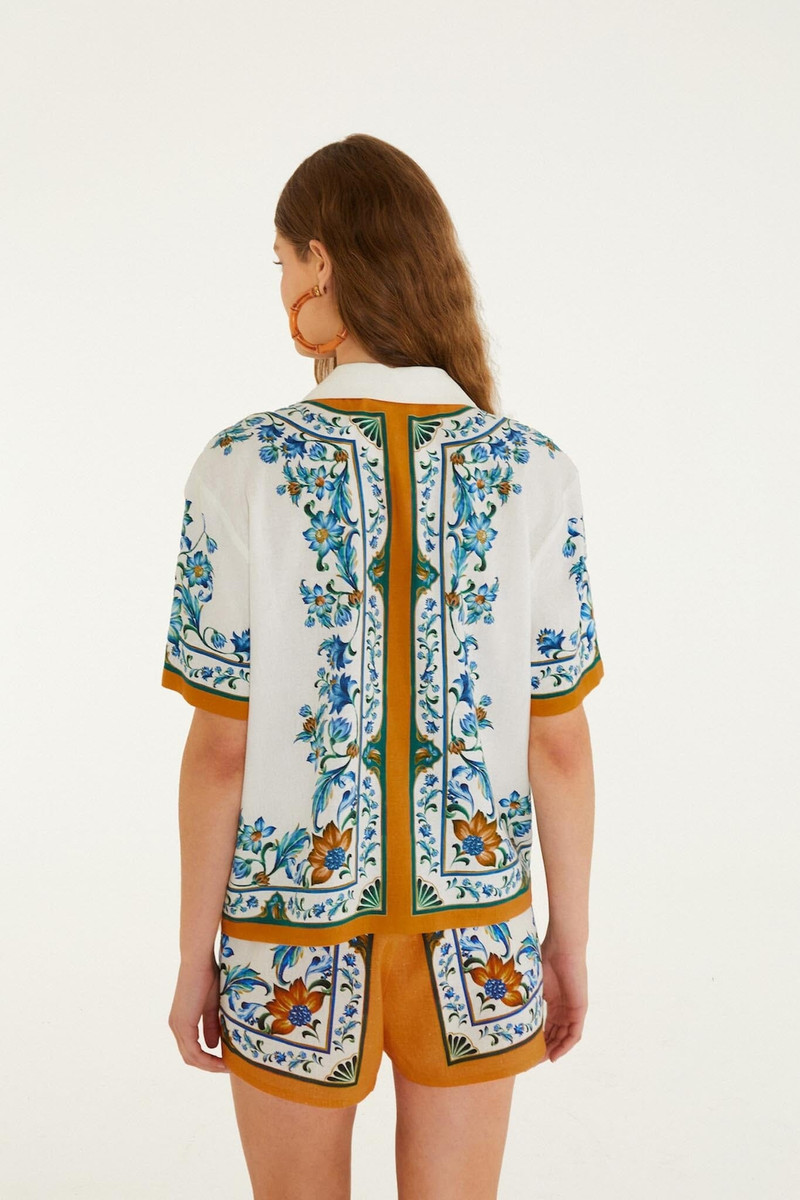 Off-White Flora Tile Blouse 3