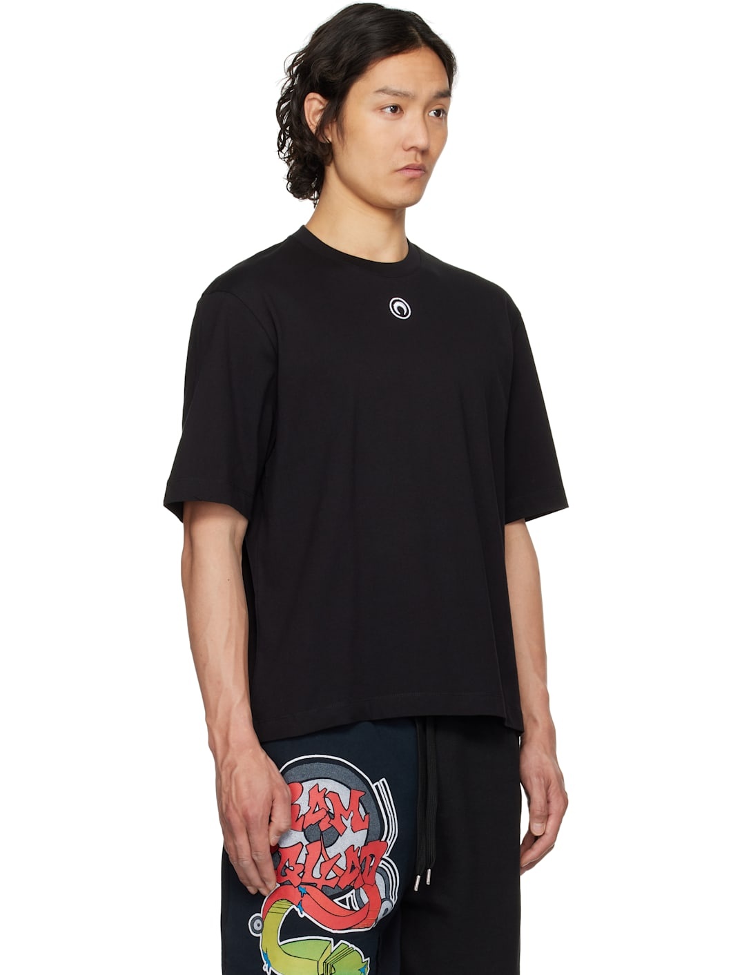 Black Organic Cotton Plain T-shirt - 2